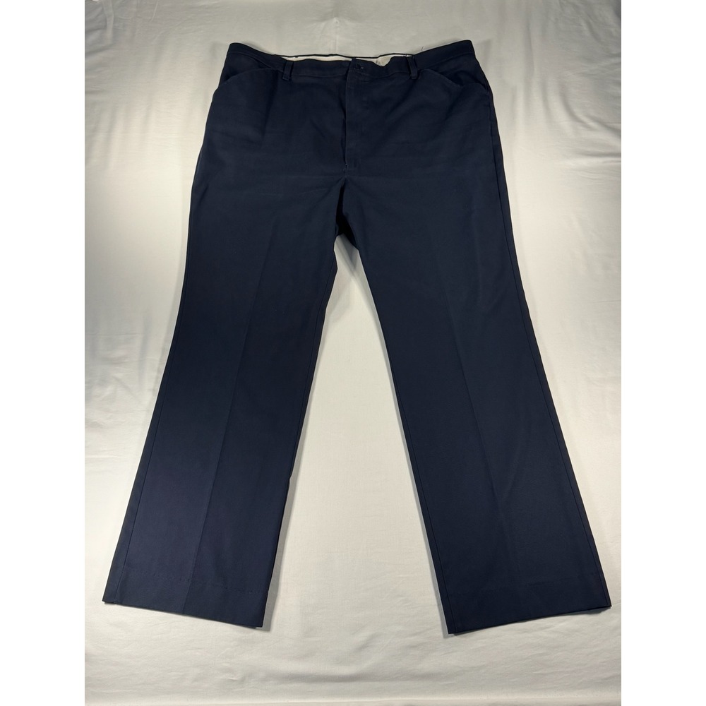 Red Kap Mens Navy Blue Work Pants PT50NV3 Straight Leg Twill Trousers 42x32.5